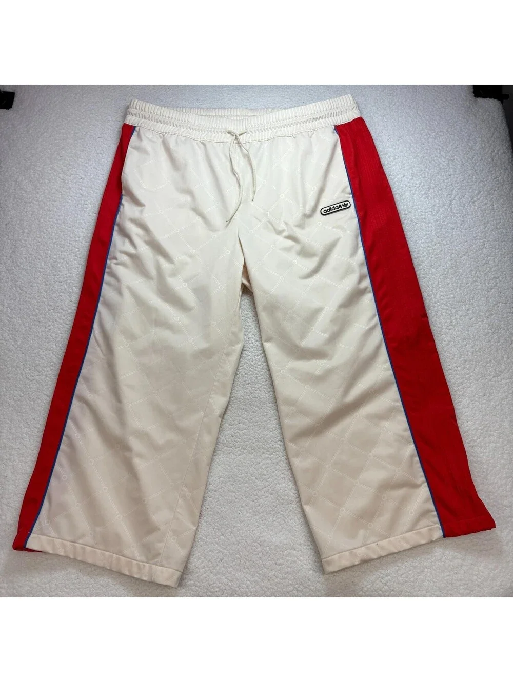 Adidas Originals Women’s 3XL Luxury Tracksuit Wonder White / Red Matching Set